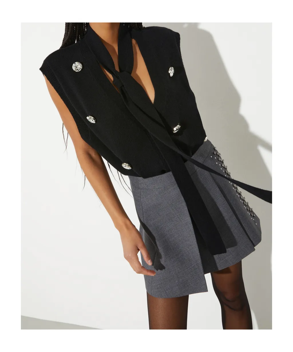 Sleeveless Knitted Vest