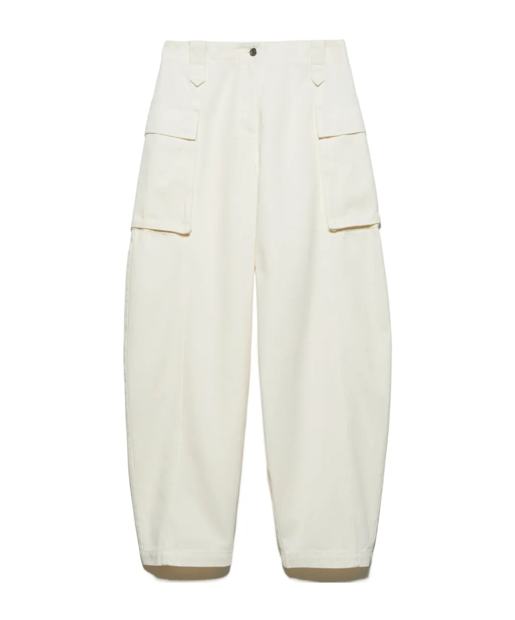 Barrel-Leg Cargo Trousers