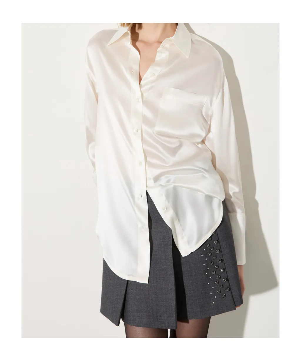Silk-Satin Shirt