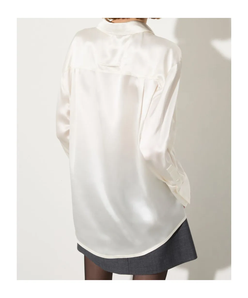 Silk-Satin Shirt