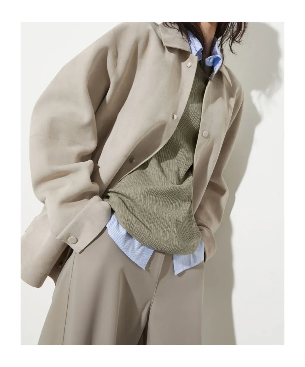 Suede Shirt Jacket