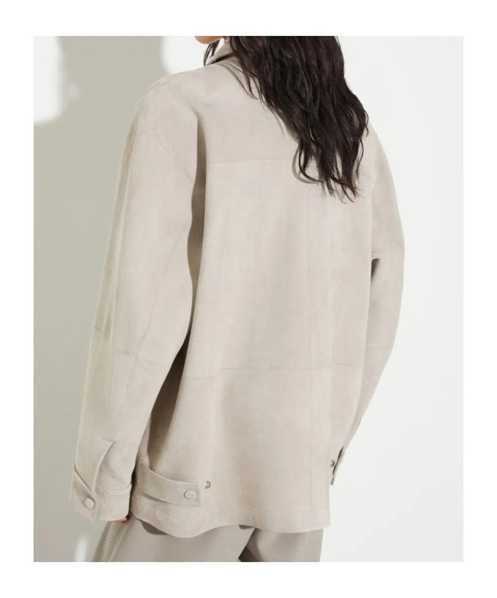 Suede Shirt Jacket