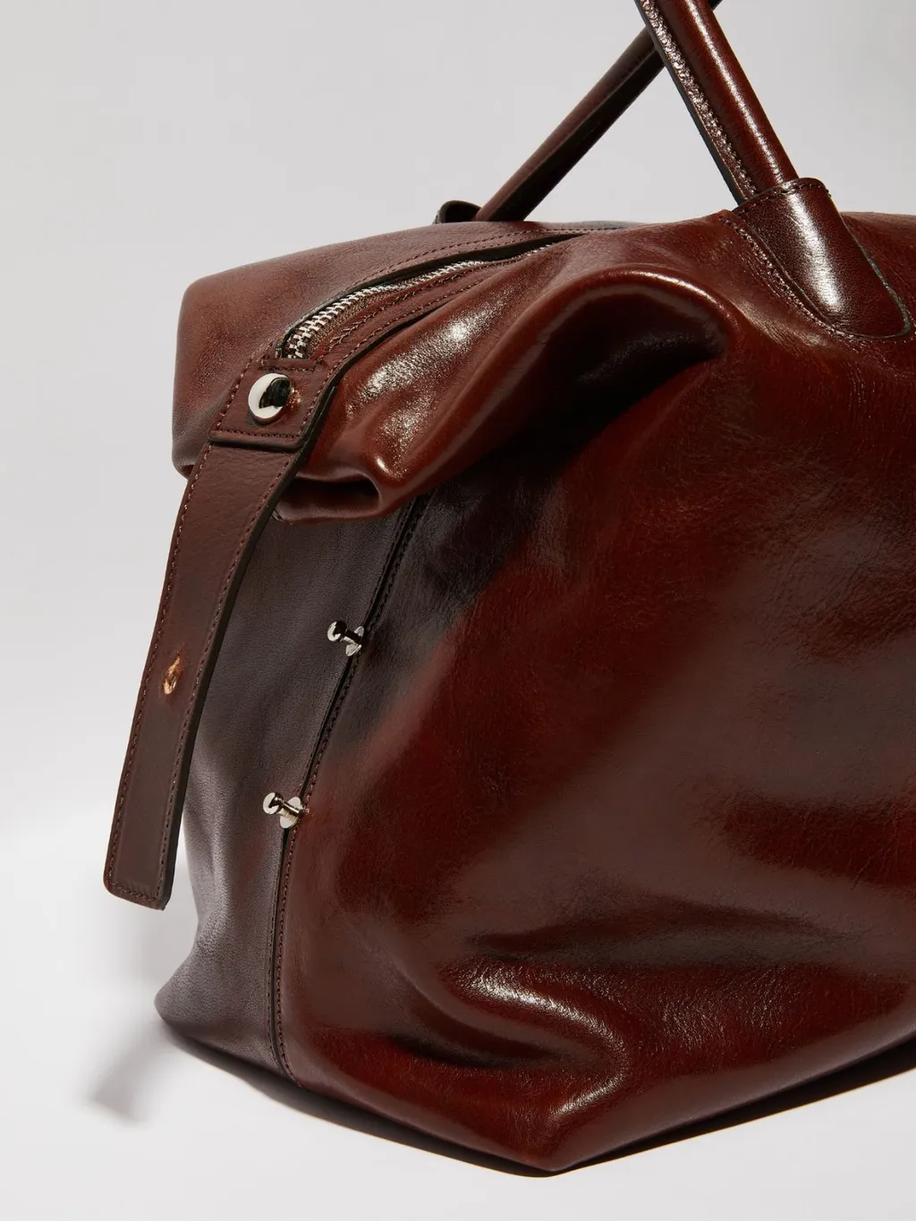 Glossy Leather Handbag