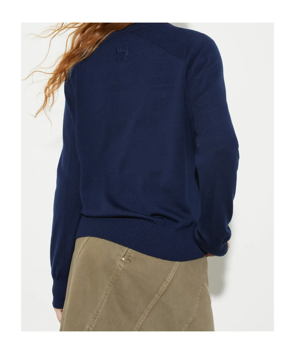 Wool Rib Knit Sweater