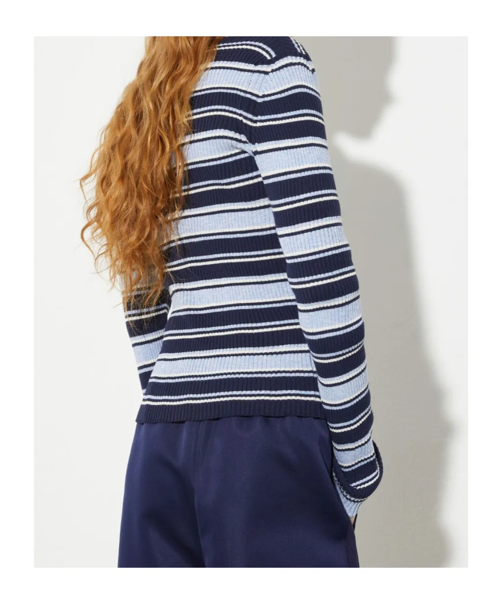 Striped Turtleneck Sweater