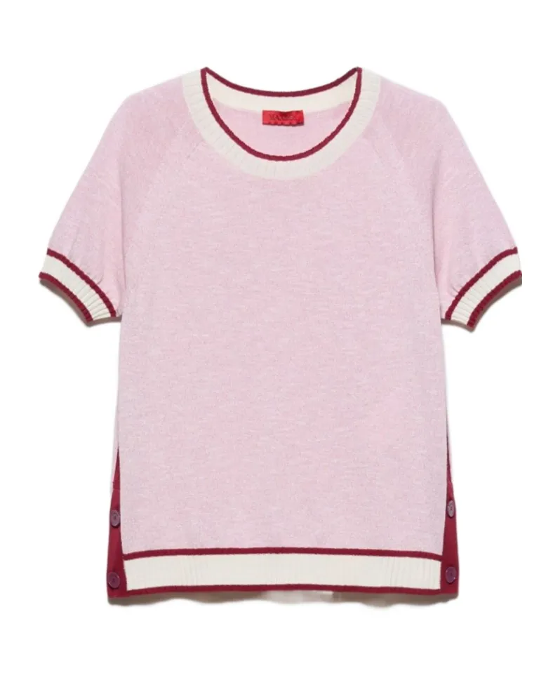 Short-Sleeved Knitted T-Shirt