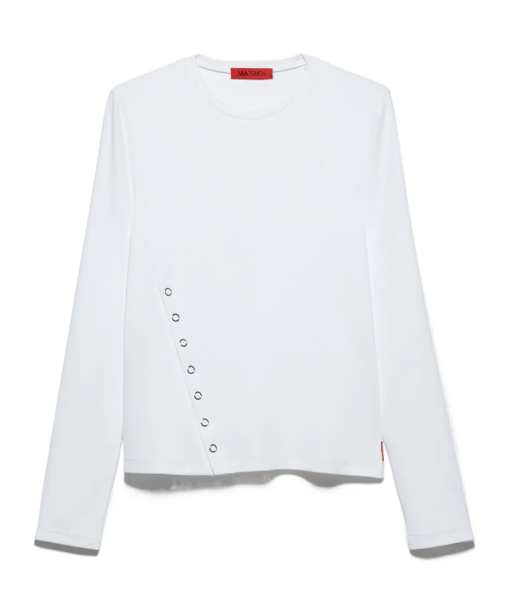 Symmetrisches Jersey-T-Shirt