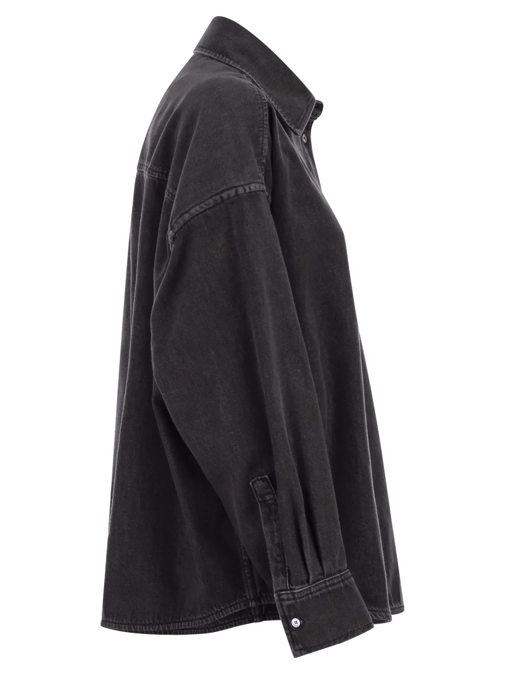 Long-Sleeved Denim Shirt