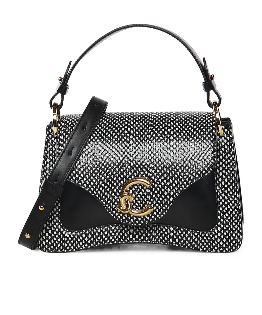 Coccinelle Logo Plaque Printed Shoulder Bag