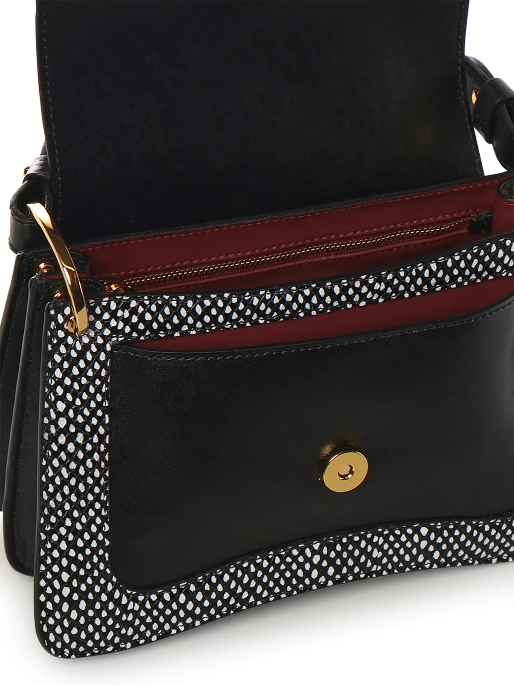 Coccinelle Logo Plaque Printed Shoulder Bag