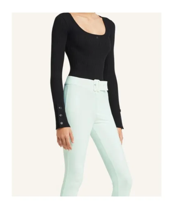 CourrÈGes Long-Sleeved Square-Neck Jumper
