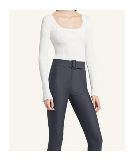 Courrges Long-Sleeved Square-Neck Jumper