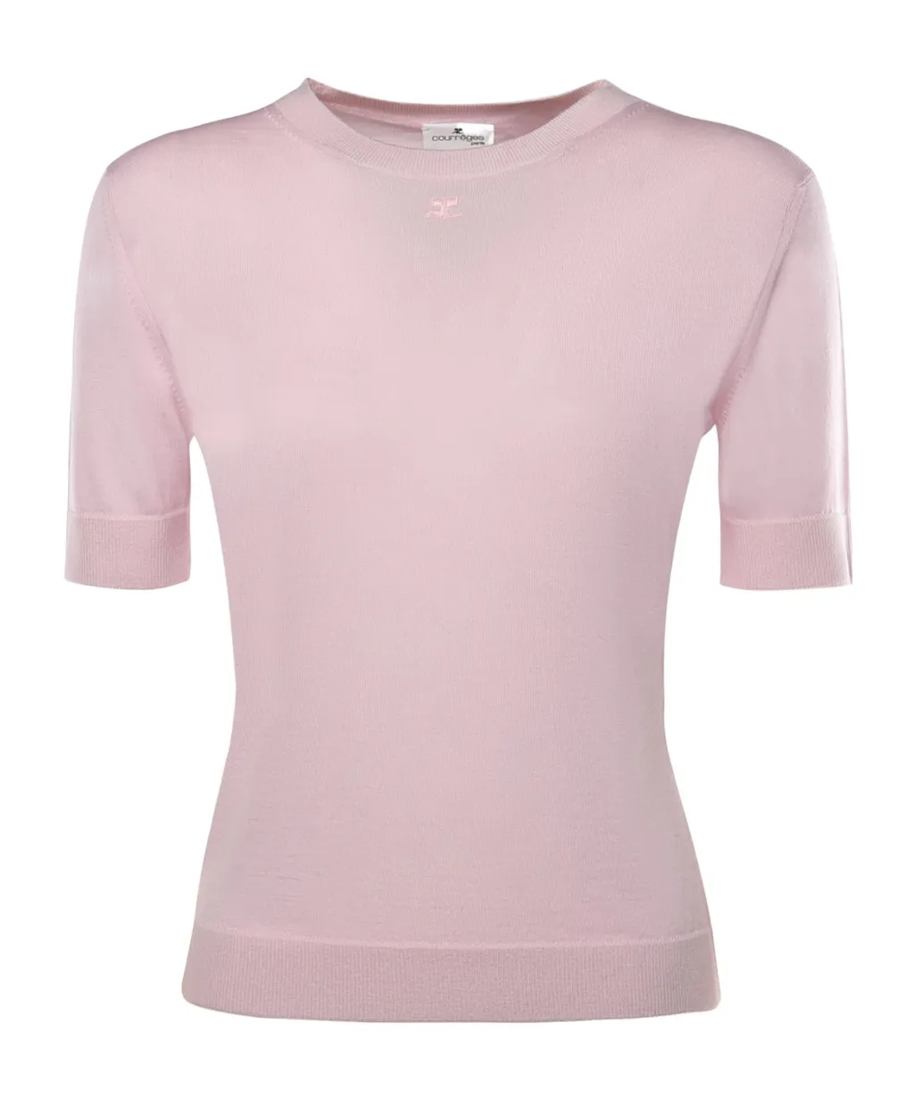 Courrges Logo Embroidered Jumper