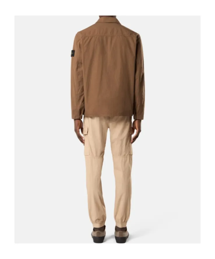Stone Island Comfort-Fit Zipper-Up Overshirt