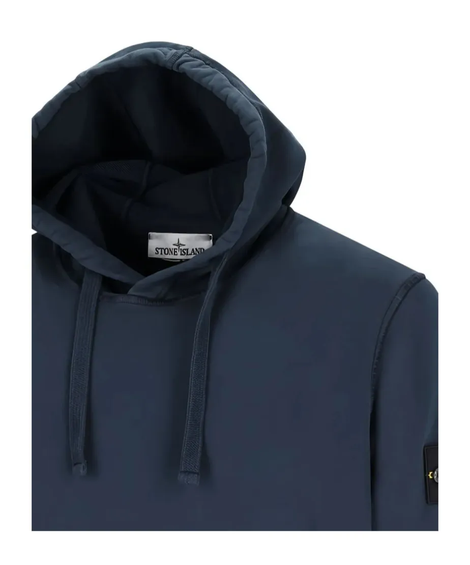 Stone Island Logo Patch Drawstring Hoodie