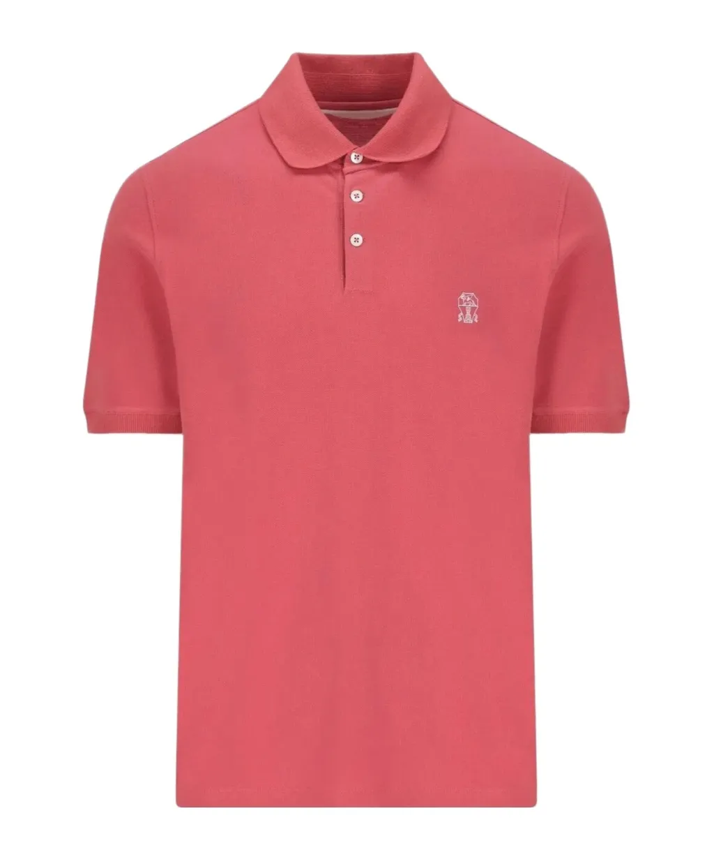 Button Short-Sleeve Polo Shirt
