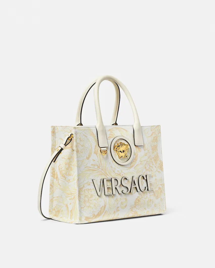 Versace La Medusa Printed Small Tote Bag