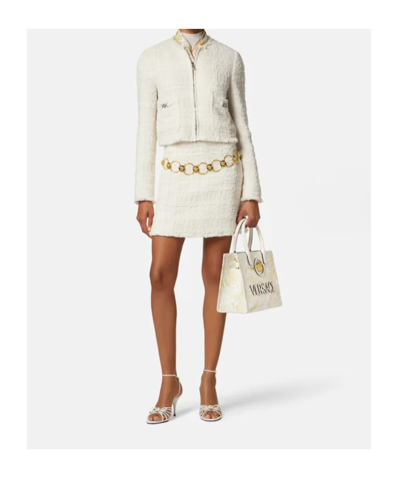 Versace La Medusa Printed Small Tote Bag