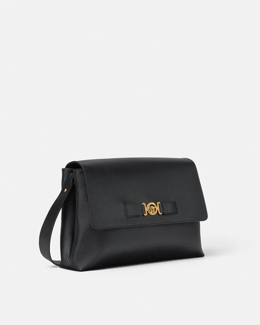 Versace Logo Plaque Shoulder Bag