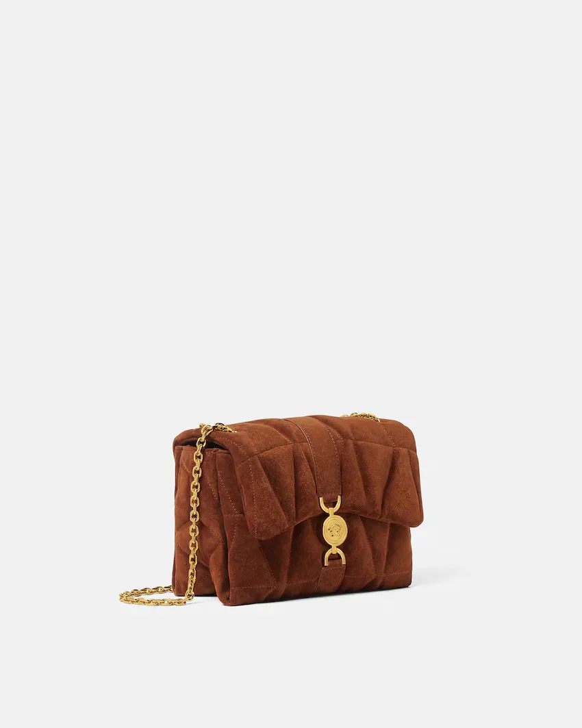 Versace Kleio Quilted Shoulder Bag