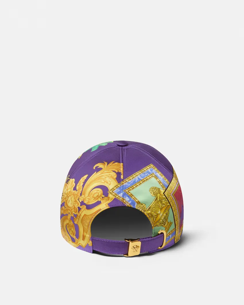 Versace Printed Twill Baseball Cap