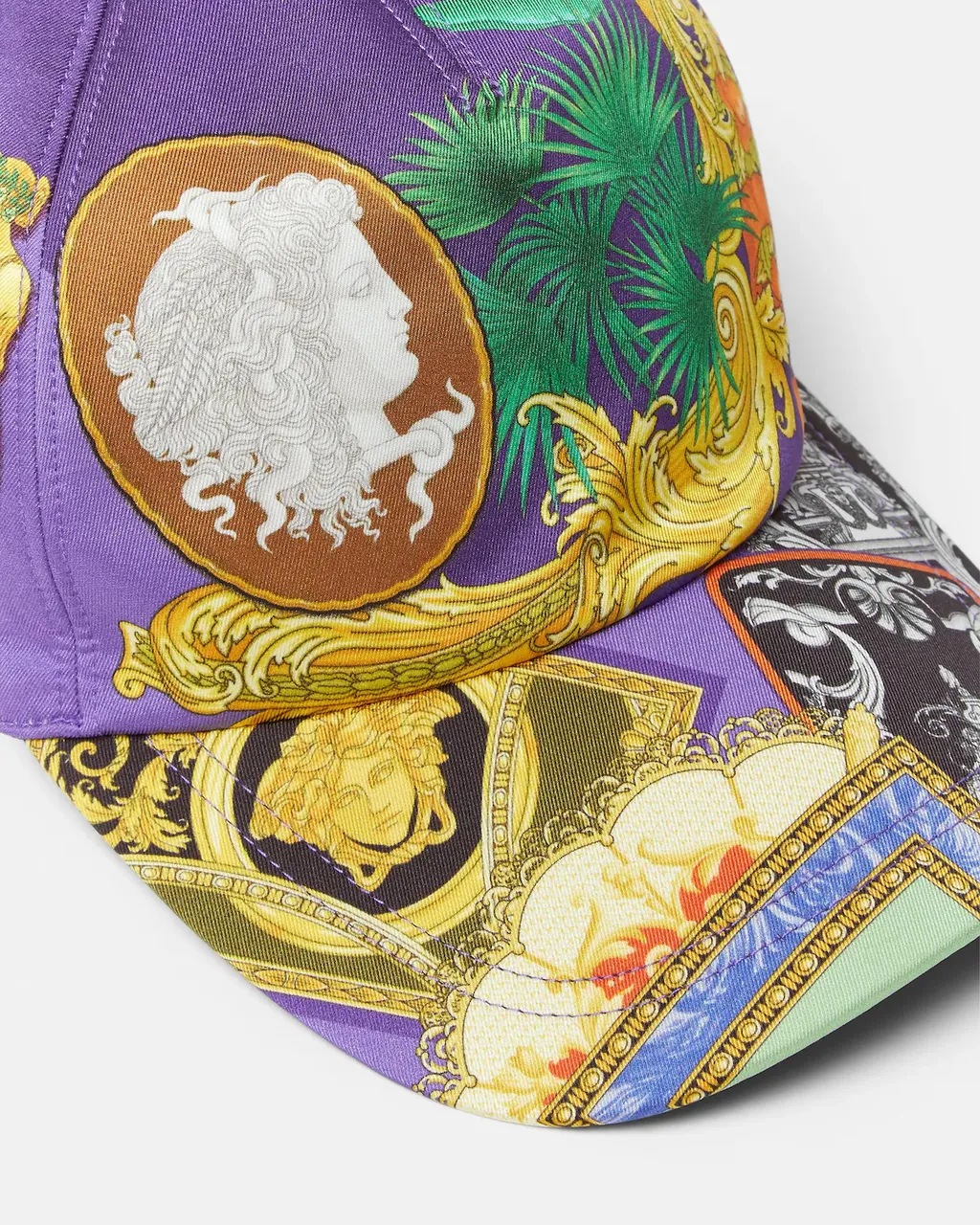 Versace Printed Twill Baseball Cap