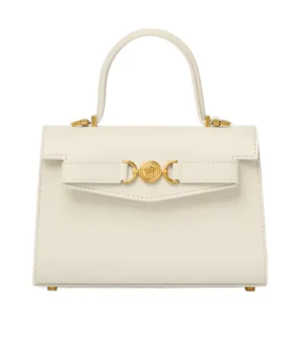 Versace Medusa Plaque Fold-Over Top Small Tote Bag