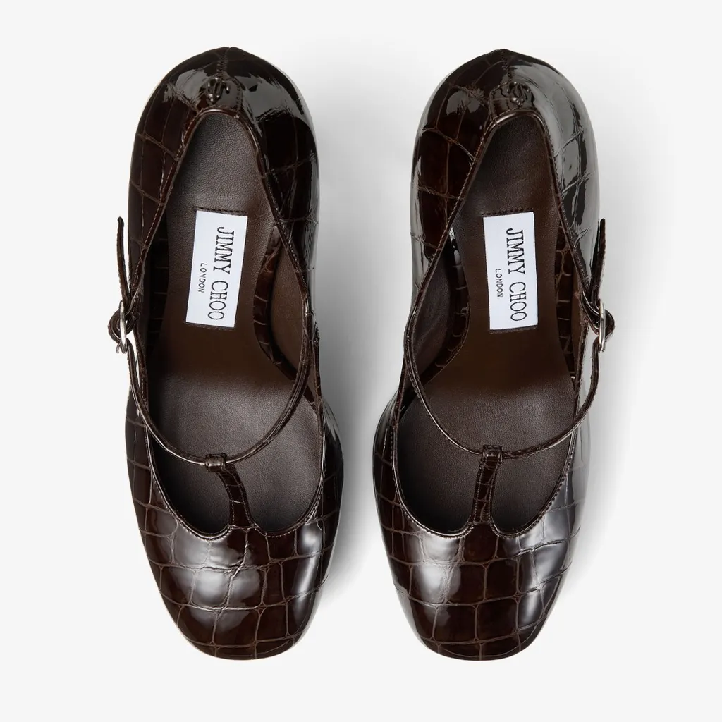 Jimmy Choo Marene Mary Jane 120 Embossed Pumps