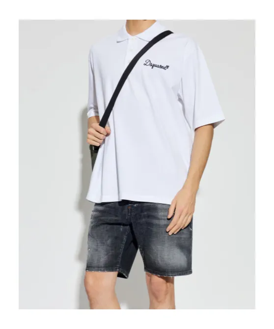 Dsquared2 Logo-Embroidered Polo Shirt