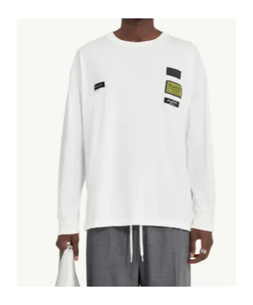 Mm6 Maison Margiela Logo Patch Crewneck T-Shirt