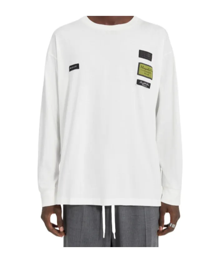 Mm6 Maison Margiela Logo Patch Crewneck T-Shirt