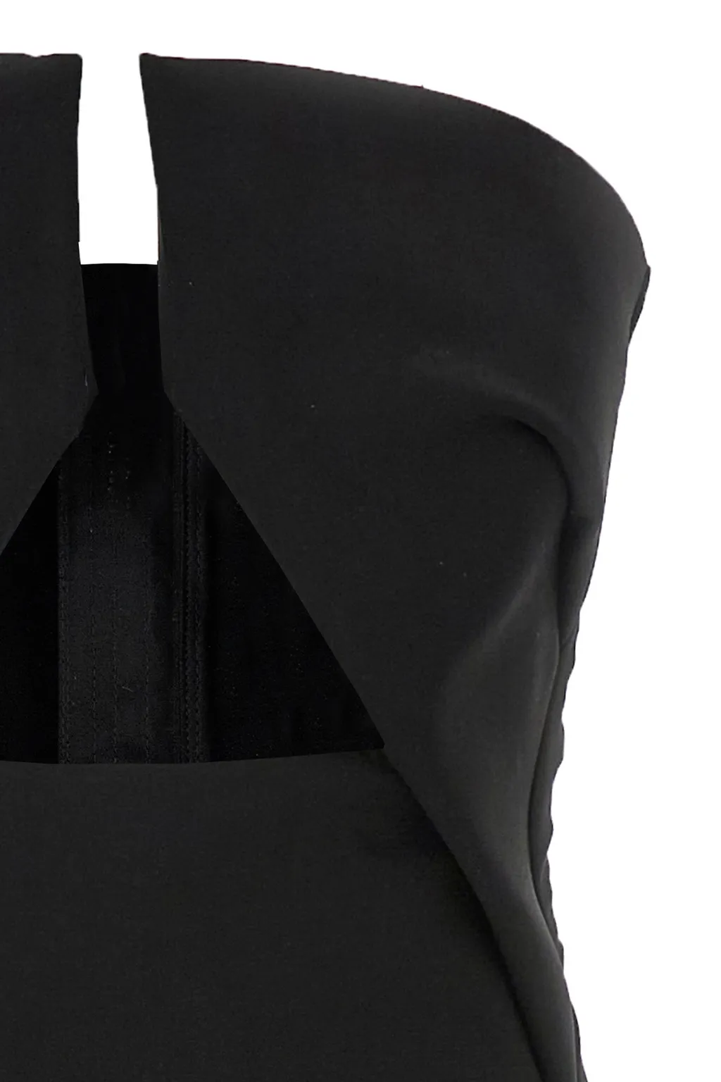 Rick Owens Prong Cut-Out Detailed Strapless Gown