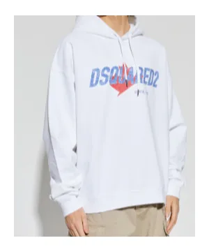 Dsquared2 Logo-Printed Drawstring Hoodie