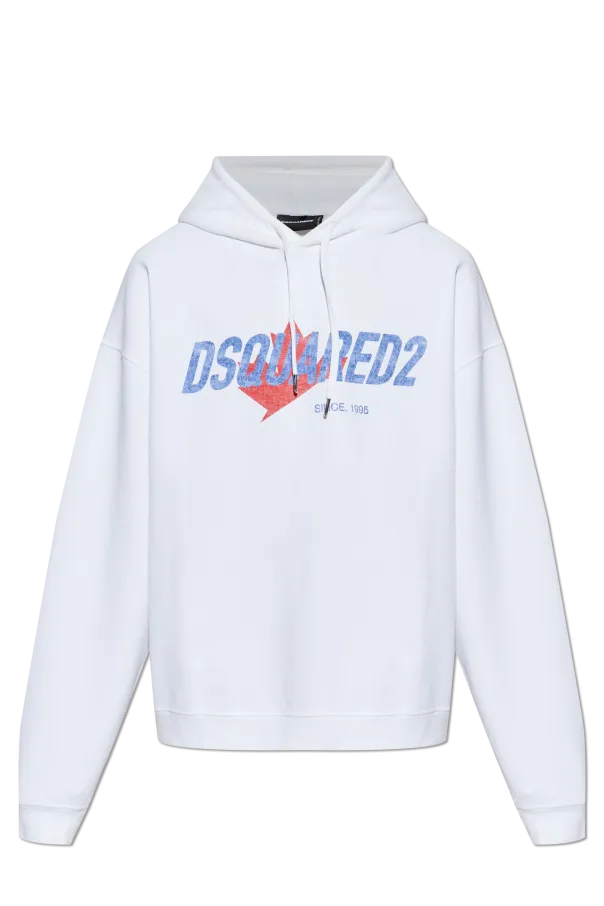 Dsquared2 Logo-Printed Drawstring Hoodie