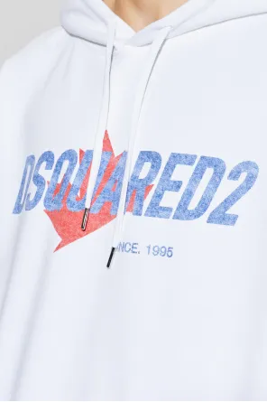 Dsquared2 Logo-Printed Drawstring Hoodie