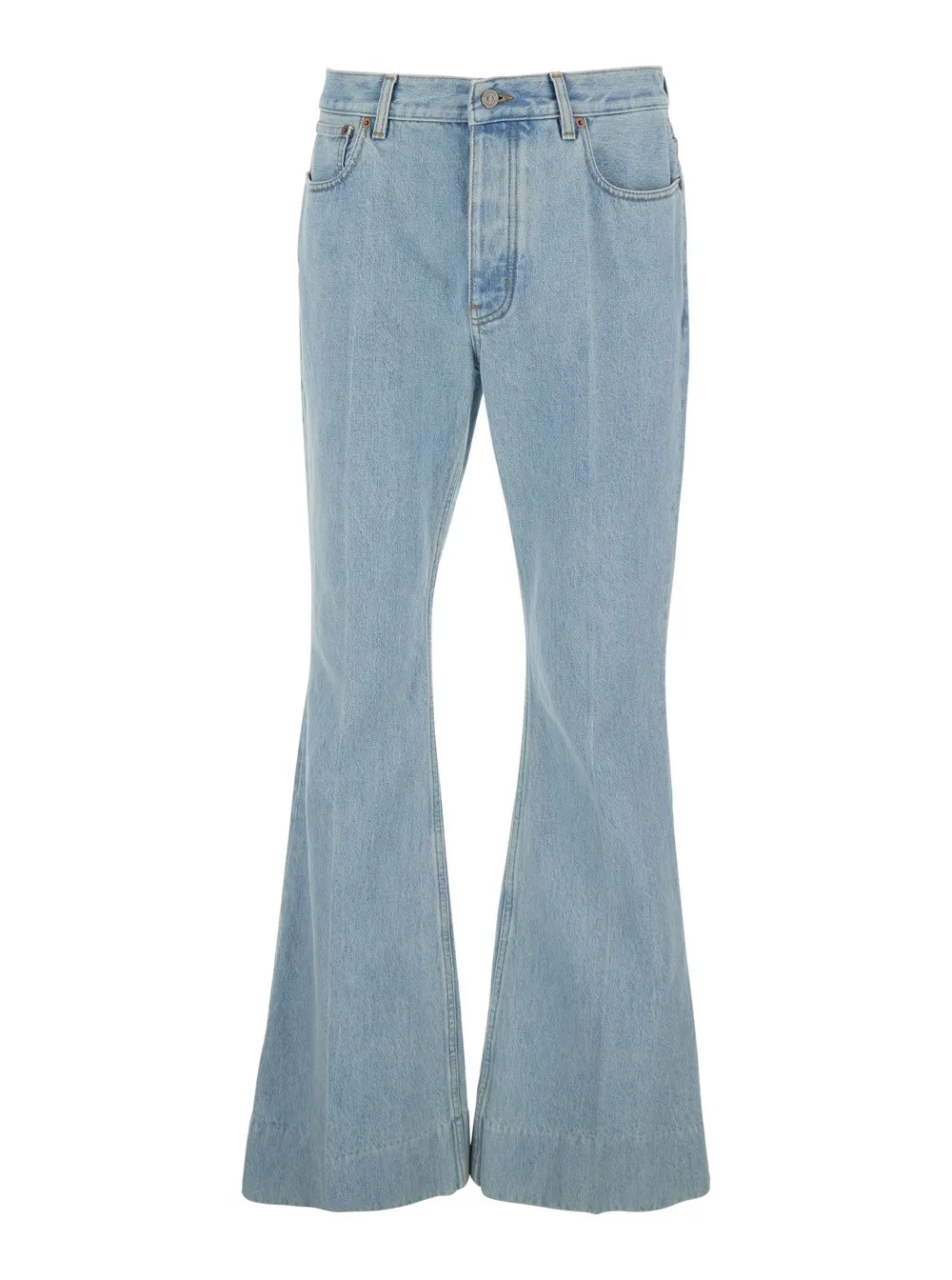 Valentino Logo Patch Flared Jeans