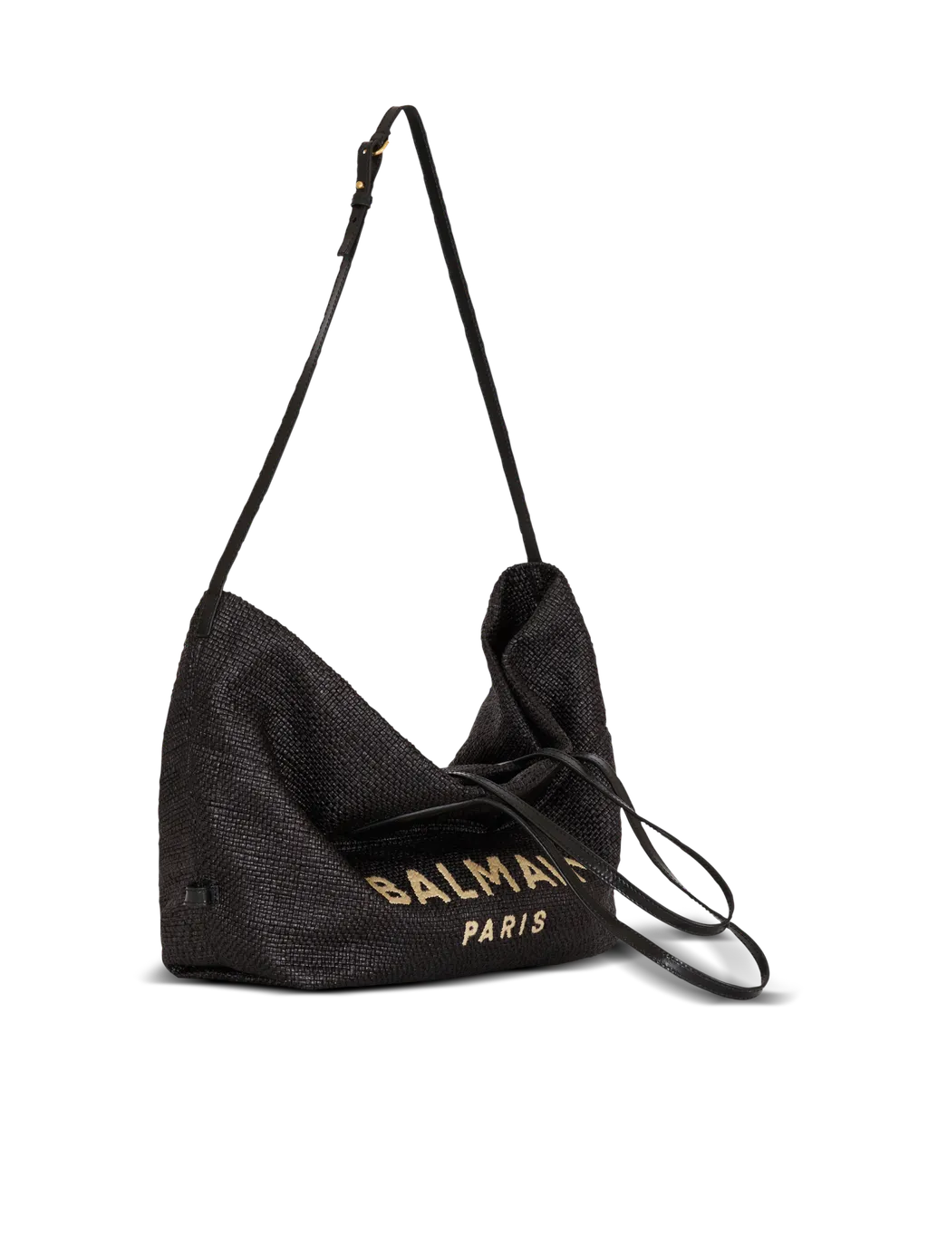 Track Tote Bag In Raffia And Calfskin