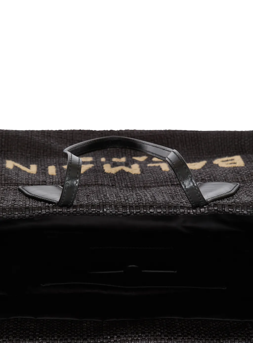 Track Tote Bag In Raffia And Calfskin