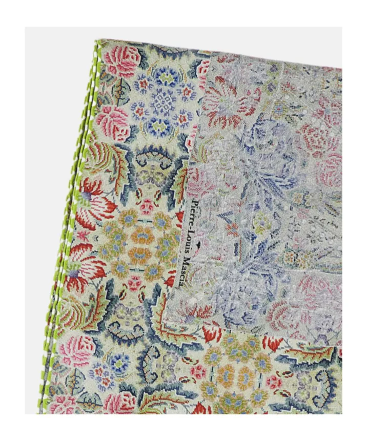 Floral Patterned Silk Scarf