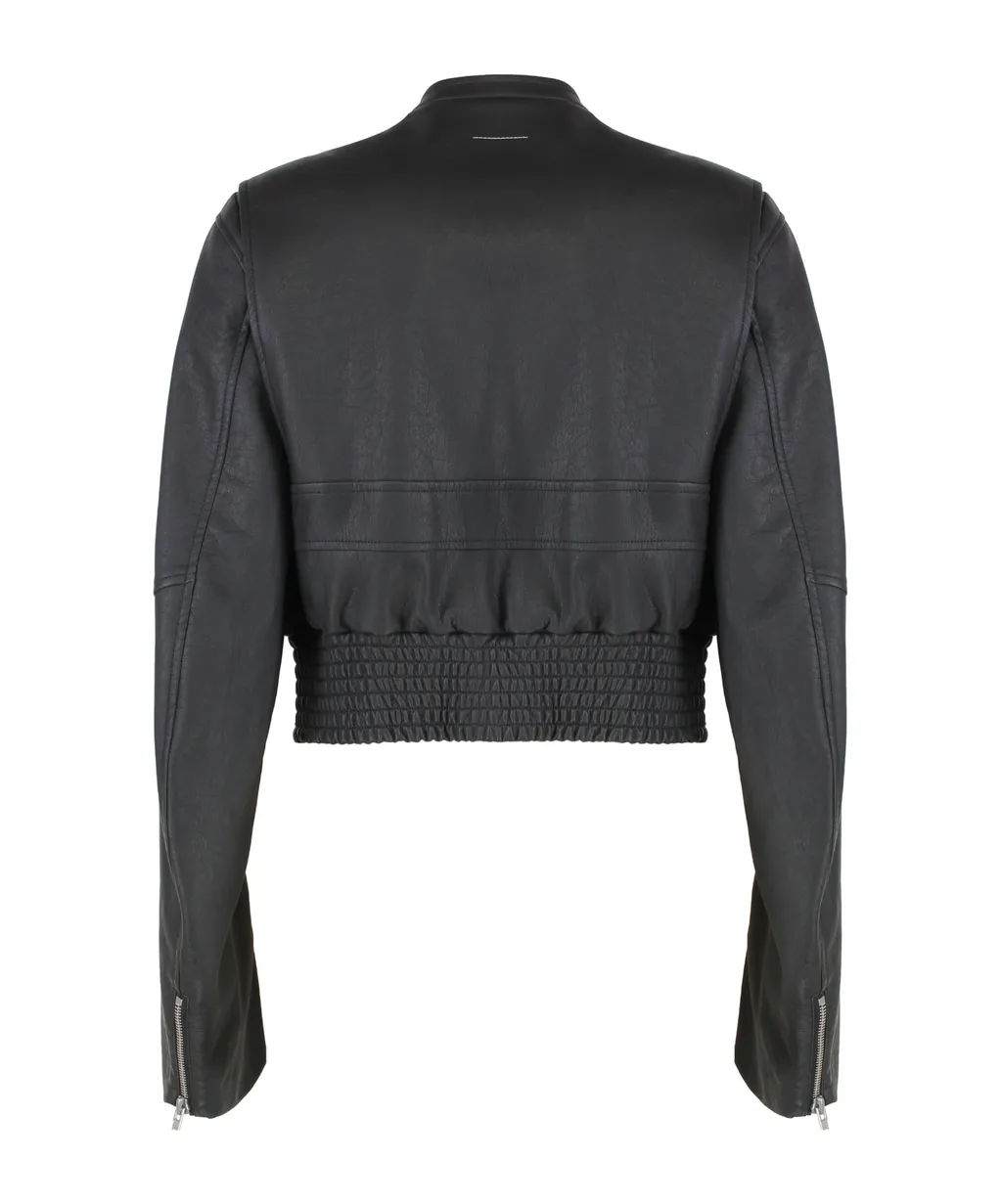Mm6 Maison Margiela Cropped Bomber Jacket