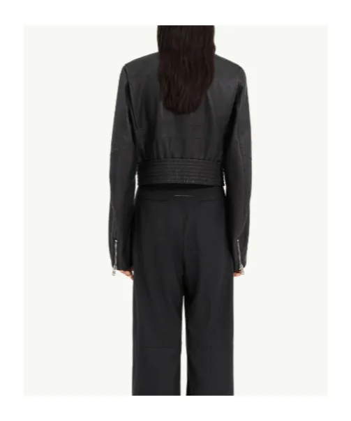 Mm6 Maison Margiela Cropped Bomber Jacket