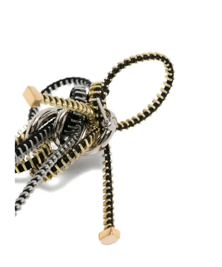 Zipper Design Single Earring