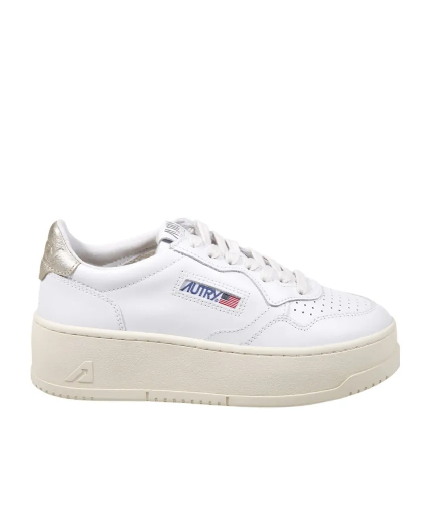 Autry Platform Low Logo Patch Sneakers