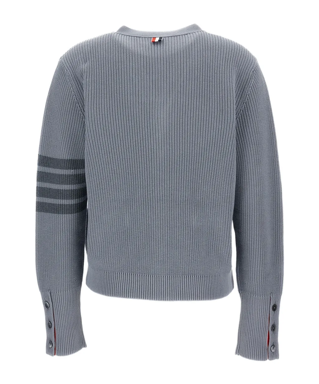 Thom Browne Garment Dyed 4-Bar Cardigan