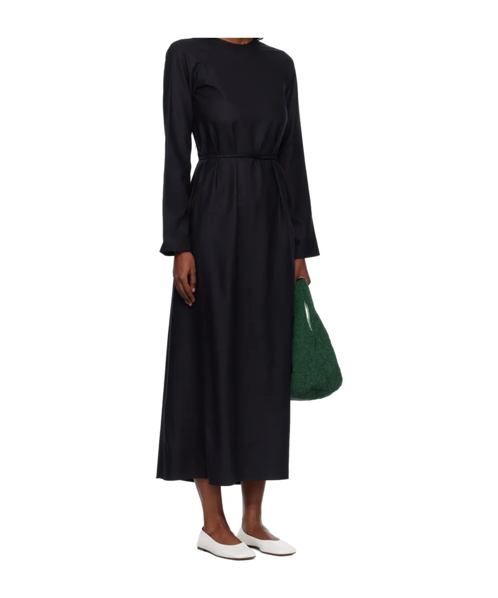 Long-Sleeved Apron-Style Dress