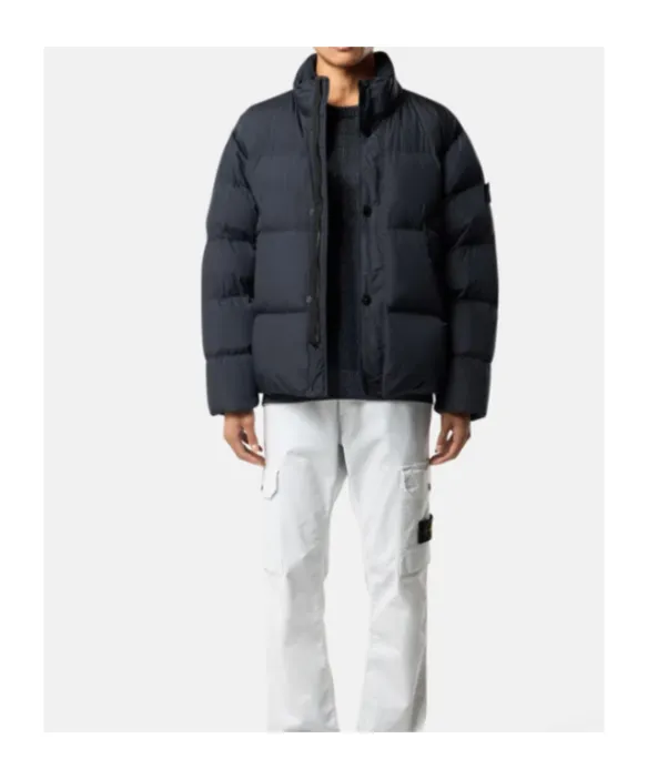 Stone Island Logo Patch Bomber Jacket