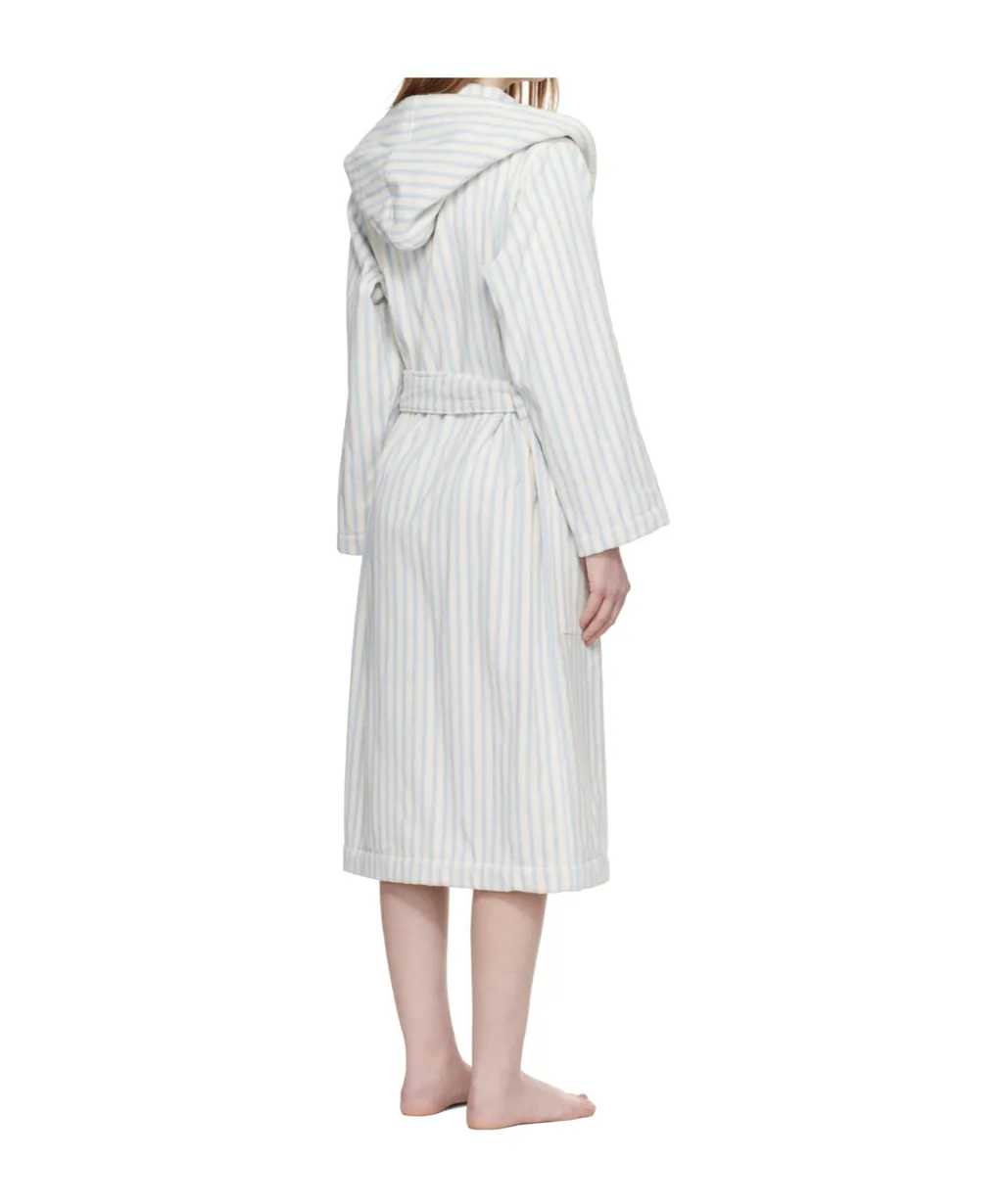 Striped Hooded Bathrobe