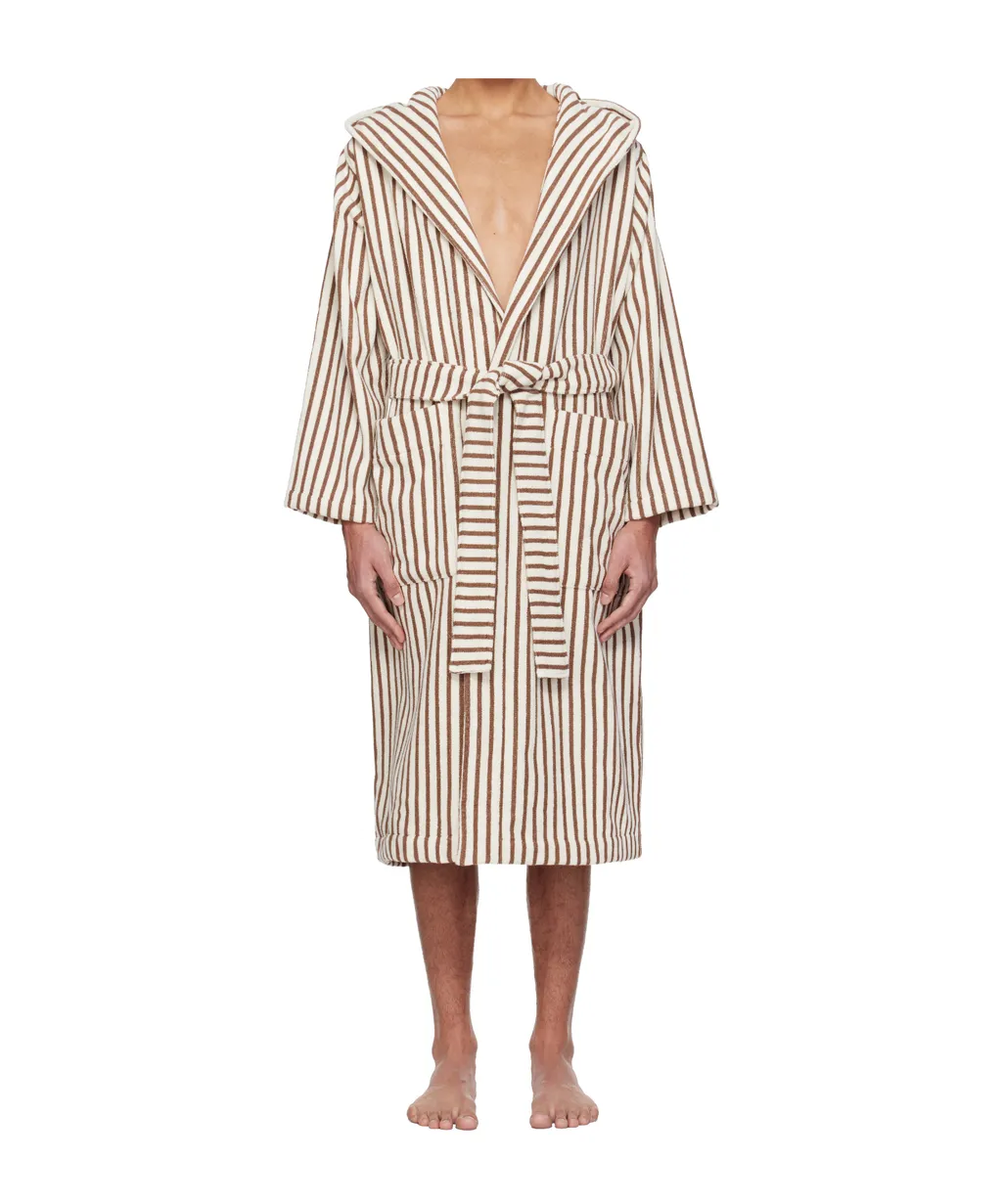 Striped Pajamas With Lace-Up