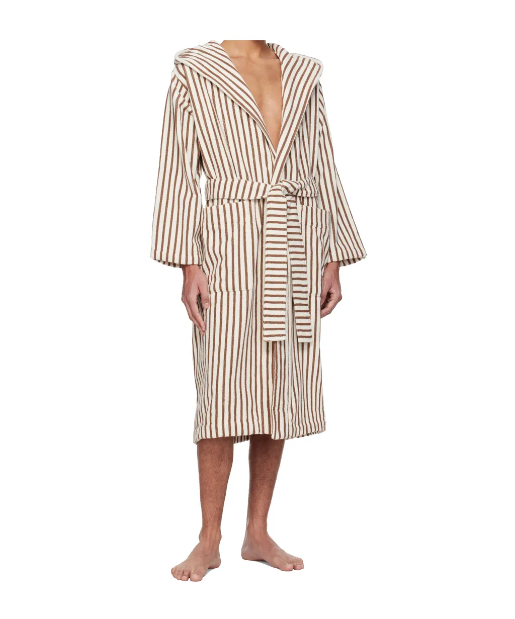 Striped Pajamas With Lace-Up