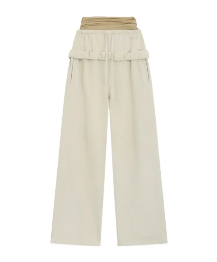 We11Done Layered Rolled Up Lounge Pants